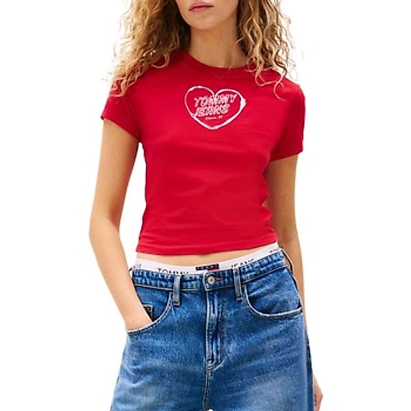 Tommy Hilfiger  T-Shirt TJW SLIM SH HEART TE DW0DW21390 günstig online kaufen