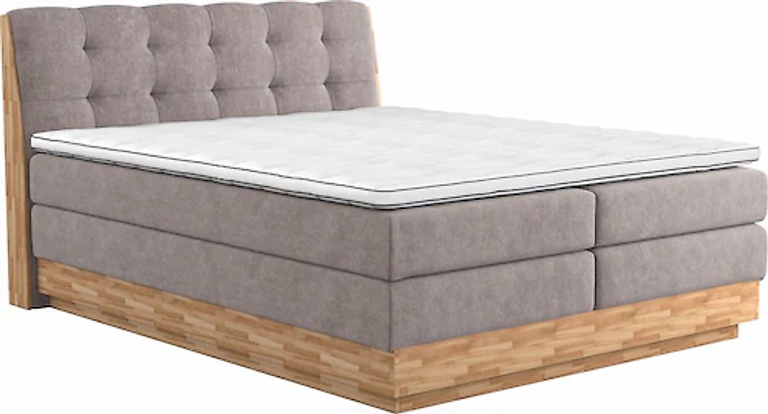 Home affaire Boxspringbett "Naome", Boxspringbett, Inklusive Topper günstig online kaufen