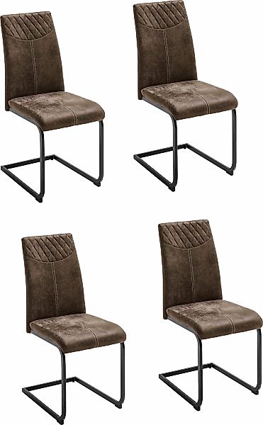 MCA furniture Esszimmerstuhl "Aosta", (Set), 4 St., Stoffbezug, Stoffbezug günstig online kaufen