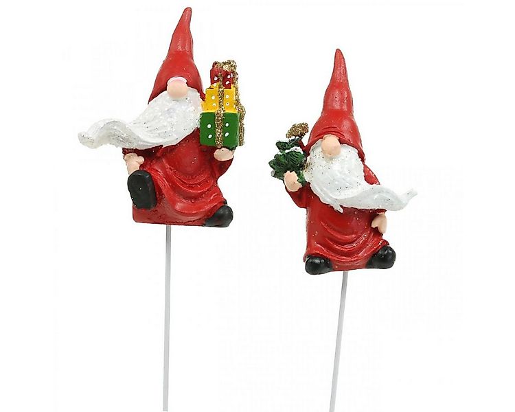 Viana Weihnachtsmann Weihnachtswichtel Dekostecker Set 4 Stk - Adventsdeko günstig online kaufen