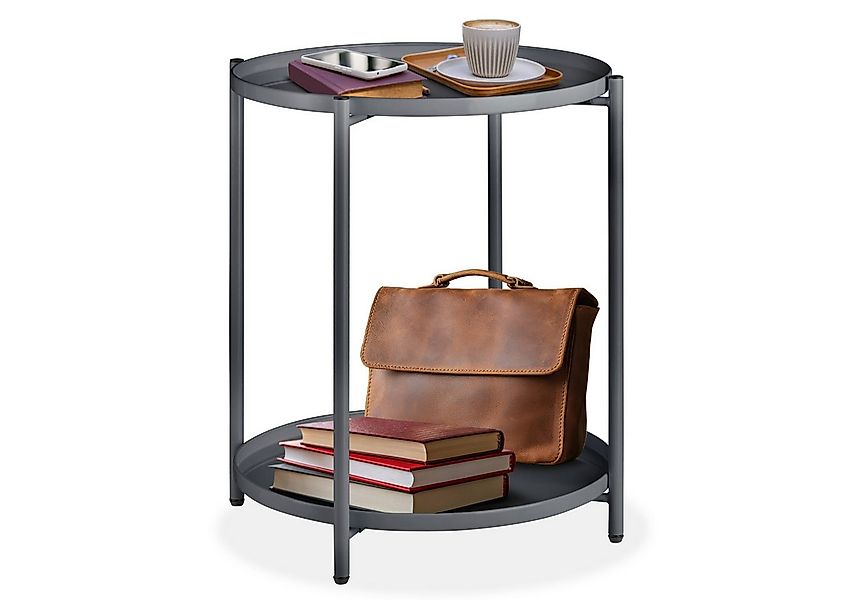 tectake Beistelltisch Oxford (1-St., 1 tlg), Abnehmbare Ablageflächen in Ta günstig online kaufen