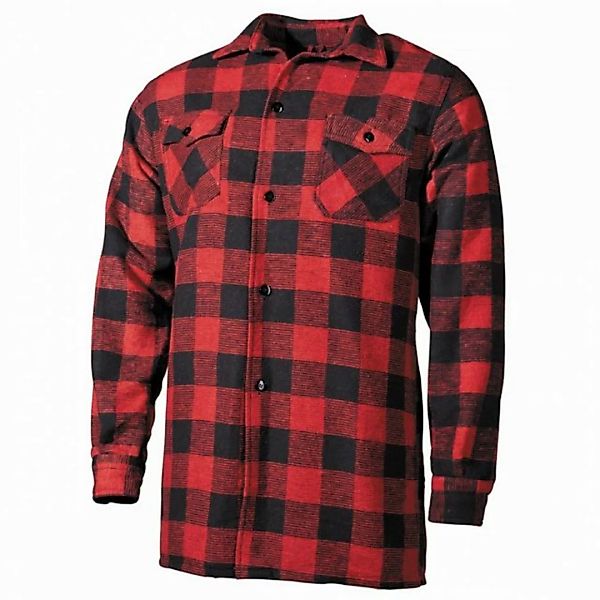 FoxOutdoor Flanellhemd Holzfällerhemd, rot/schwarz, kariert - XXXL günstig online kaufen