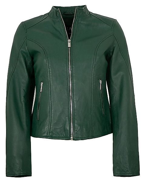 Jilani Lederjacke Fulya Jilani - Damen Lederjacke Lammnappa dunkelgrün günstig online kaufen