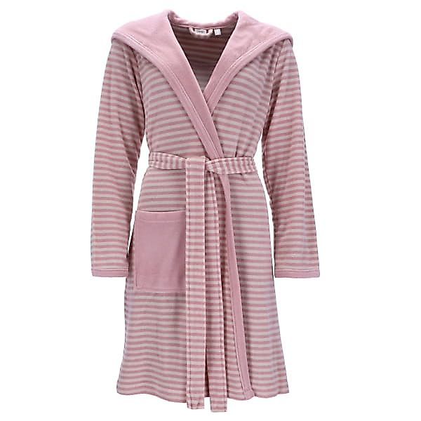 Esprit Bademäntel Damen Kapuze Striped Hoody - Farbe: Rose - 0009 - S günstig online kaufen