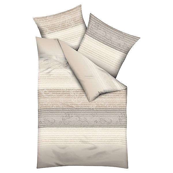 MONDO Bettwäsche PALAST, Creme, Taupe, Braun, günstig online kaufen
