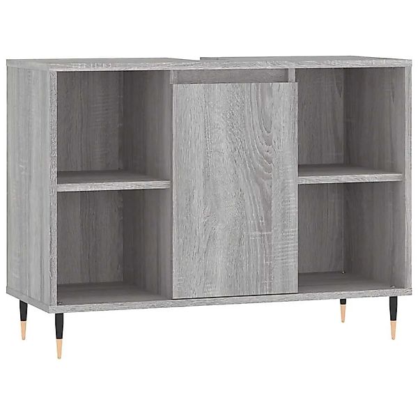 vidaXL Badschrank Grau Sonoma 80x33x60 cm Holzwerkstoff 831626 günstig online kaufen