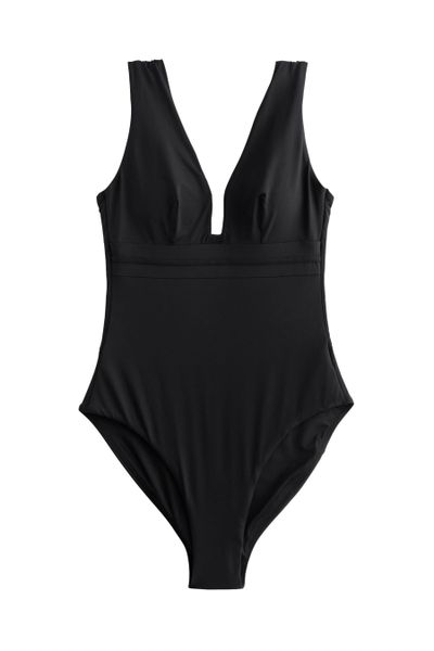 Next Badeanzug Bauchformender Badeanzug mit tiefem günstig online kaufen