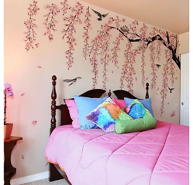 Montegoni Wandsticker XXl Selbstklebende Wandaufkleber Set – Kirschblüten, günstig online kaufen