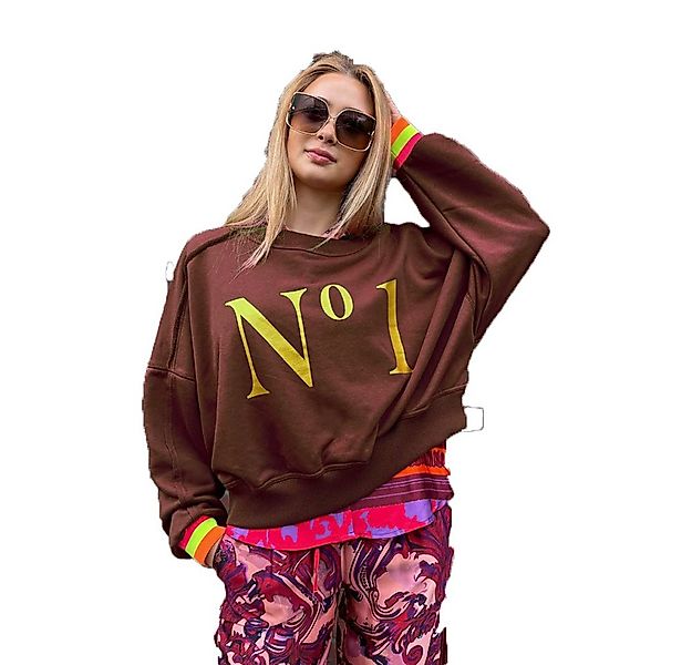 Miss Goodlife Sweatshirt Miss Goodlife No 1 Roundneck, MG13539, Chocolate/G günstig online kaufen
