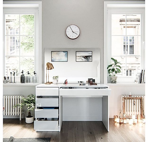 Vicco Schminktisch Sherry, Weiß, 120 cm günstig online kaufen