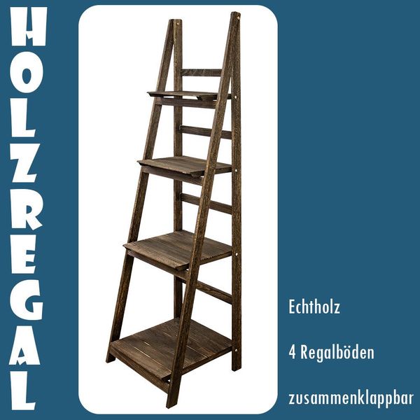 Kingpower Leiterregal Regal Bücherregal Wandregal Standregal günstig online kaufen
