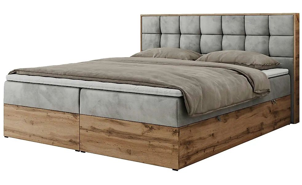 Boxbett mit Bettkasten Albero 1 ¦ grau ¦ Maße (cm): B: 128 H: 104 Betten > günstig online kaufen