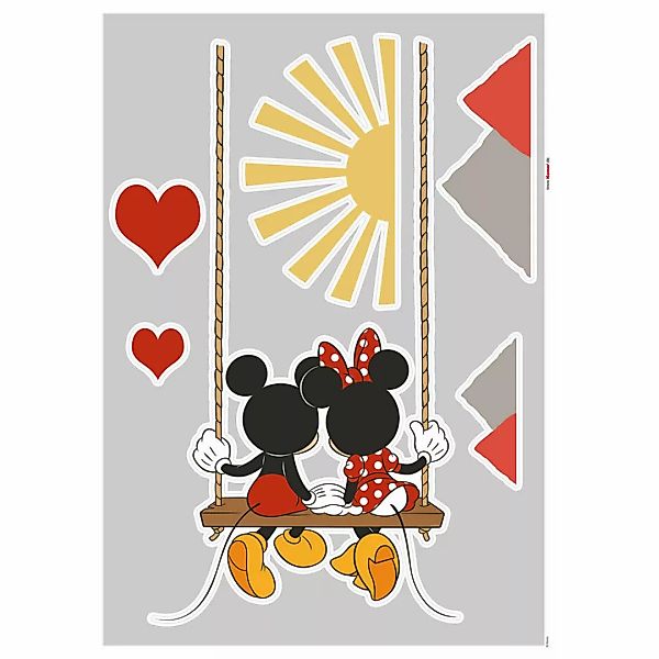 Komar Wandtattoo "Mickey Swing - Größe 50 x 70 cm", (7 St.), selbstklebend, günstig online kaufen