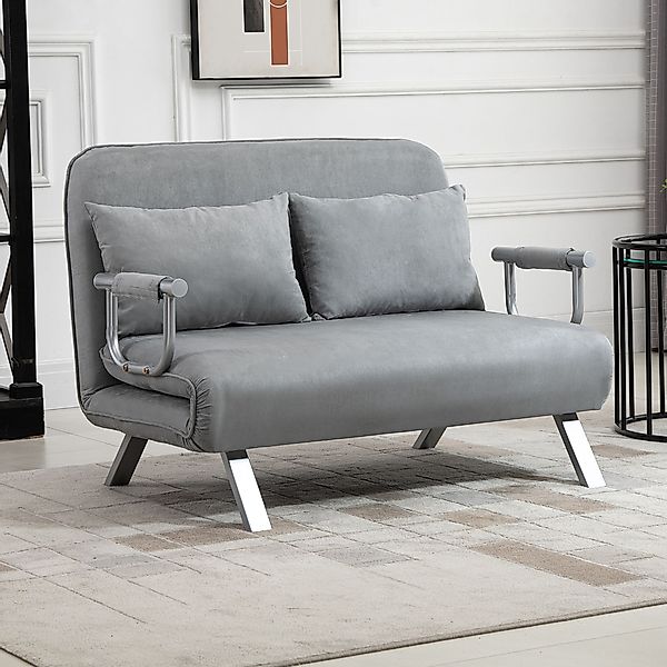 HOMCOM Schlafsofa Zweisitzer mit Bettfunktion, Einzelbett günstig online kaufen
