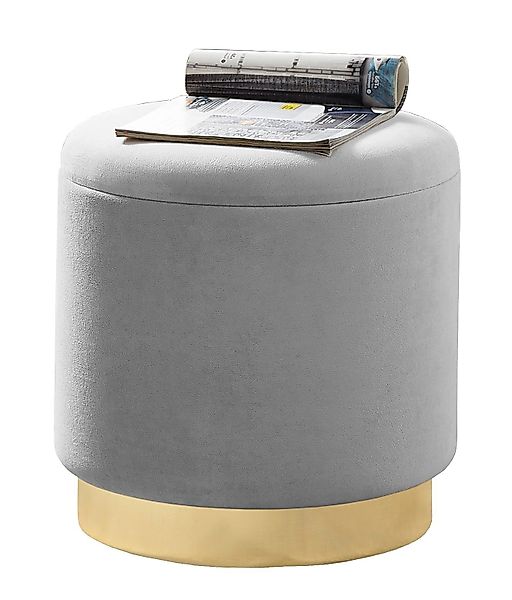 Zedelmaier Sitzhocker rund Hocker Zylindrischer Samthocker günstig online kaufen