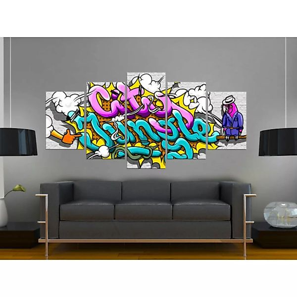 Wandbild Graffiti: city jungle XXL günstig online kaufen