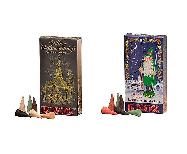 KNOX Duftkerze 2er Set: Weihnachtsmischung / Seiffner Weihnachtsduft, Räuch günstig online kaufen