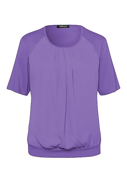 FRANK WALDER T-Shirt im Materialmix günstig online kaufen