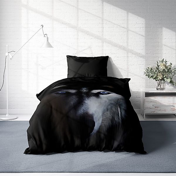 One Home Bettwäsche Wolf, Mikrofaser, 4 günstig online kaufen