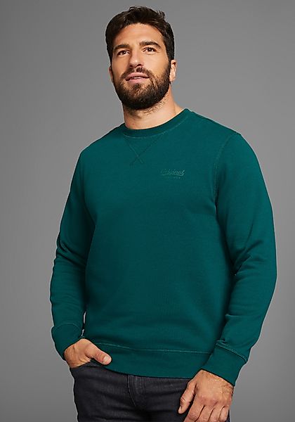 Mans World Sweatshirt Langarm, Basic-Stil, unifarben, Rundhalsausschnitt günstig online kaufen