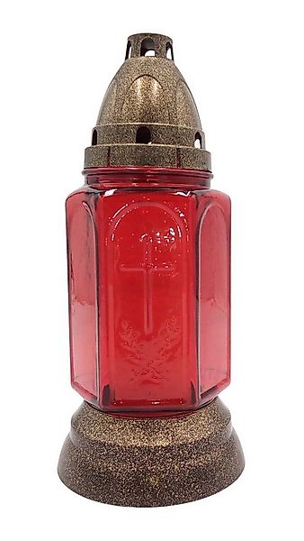 BURI Grabkerze Glas-Grablicht 24cm Grabkerze Tagebrenner Gedenkkerze Grabsc günstig online kaufen