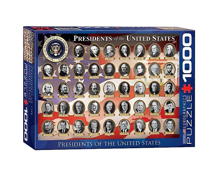 Puzzle 1000 Teile Puzzle - Puzzle - Die Präsidenten der USA, Puzzleteile günstig online kaufen