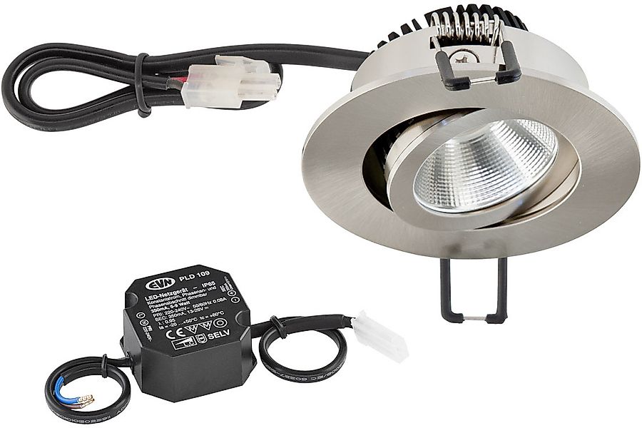 EVN Lichttechnik P-LED Deckeneinbauleuchte 3000K 230V rund eds PC20N61302 günstig online kaufen