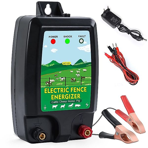 JOYOLEDER Weidenzaun Elektrozaun-Ladegerät mit LCD Anzeige, günstig online kaufen