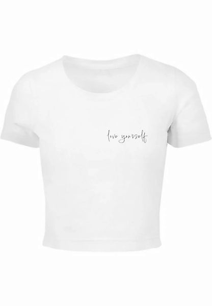 Merchcode T-Shirt Merchcode Damen Ladies Love Yourself Cropped Tee (1-tlg) günstig online kaufen