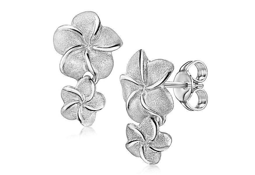 Materia Paar Ohrhänger Blumen Blüten Ohrringe hängend matt SO-29, 925 Sterl günstig online kaufen