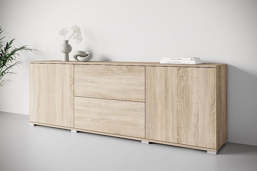 INOSIGN Lowboard Kenia (1 St), 2 Türen, 2 Schubladen, Breite 180 cm, höhenv günstig online kaufen