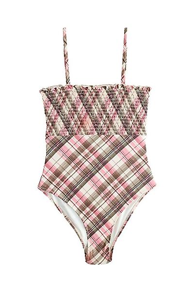 Next Badeanzug Bauchformender, gesmokter Bandeau-Badeanzug (1-St) günstig online kaufen