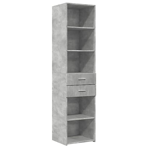 vidaXL Highboard Betongrau 45x42,5x185 cm Holzwerkstoff 3281451 günstig online kaufen