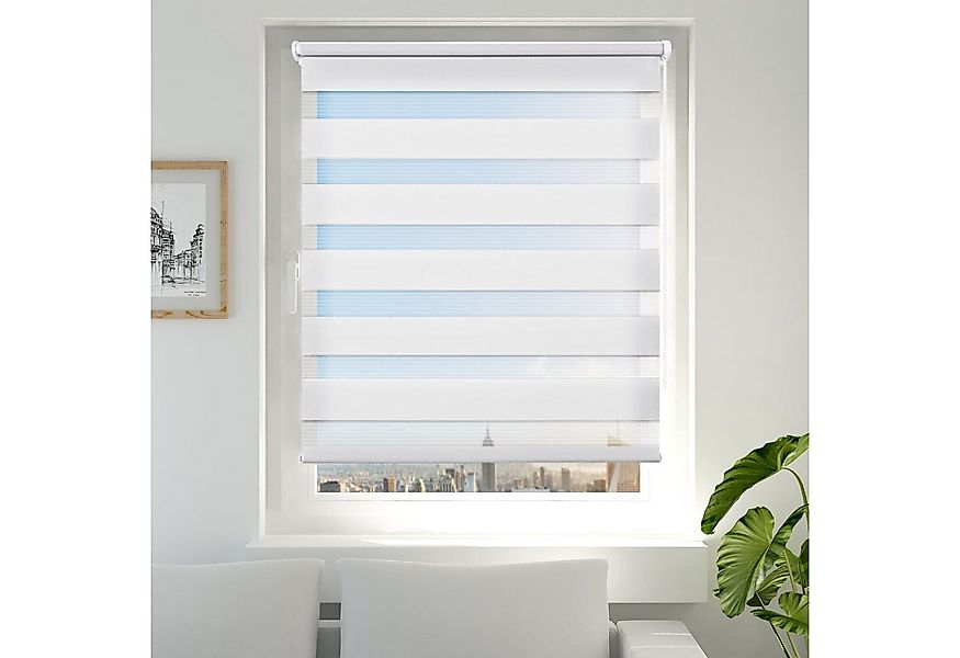 Doppelrollo ohne Bohren 130cm/150cm/230cm, OUBO, freihängend, verspannt, Kl günstig online kaufen