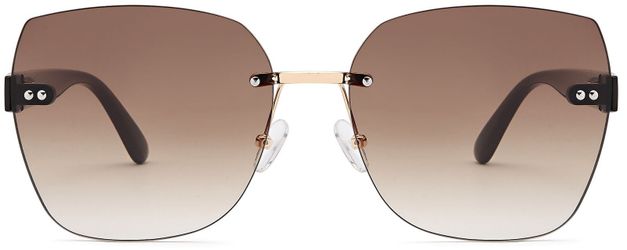 styleBREAKER Sonnenbrille Rahmenlose Rechteckige Sonnenbrille (1-St) günstig online kaufen