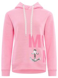 Zwillingsherz Sweatshirt ""Moin"" mit Paillettenanker und gesticktem Schrif günstig online kaufen