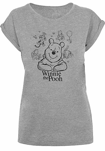 F4NT4STIC T-Shirt "Winnie Puuh Der Bär Collage Sketch", Print günstig online kaufen