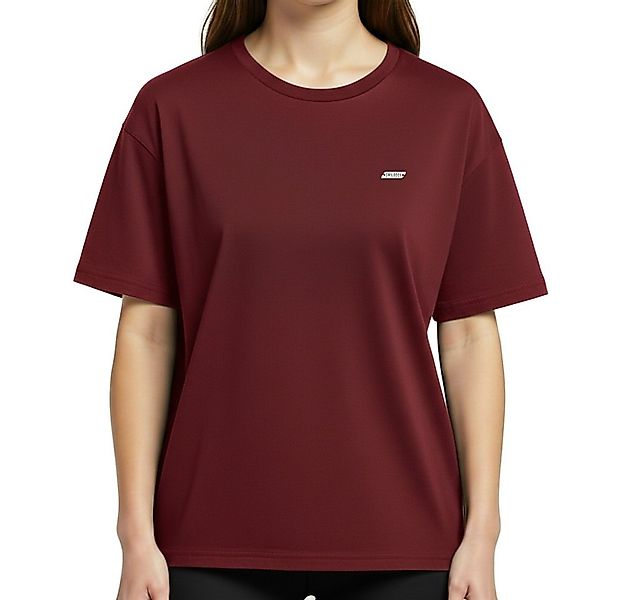 Smilodox T-Shirt Lyanna, Oversize Lässiges Shirt, 100% Baumwolle, gravierte günstig online kaufen