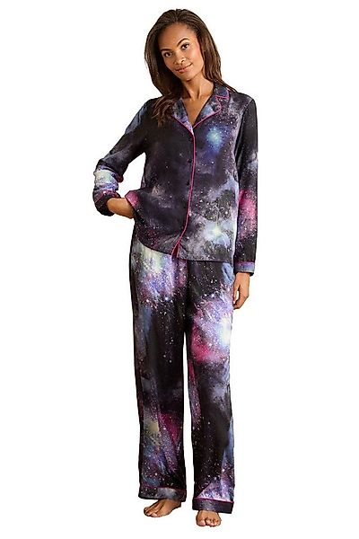 Love & Roses Pyjama Love & Roses Durchgeknöpfter Schlafanzug (2 tlg) günstig online kaufen