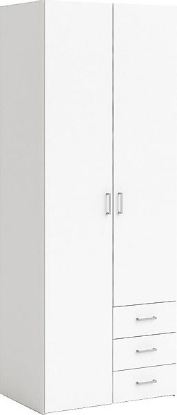 Home affaire Kleiderschrank, Mit viel Stauraum, graue Stangengriffe, Gr. ca günstig online kaufen