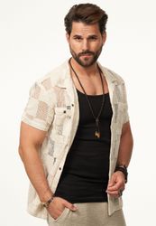 SOULSTAR Kurzarmhemd im Vintage Summer-Look Herren günstig online kaufen