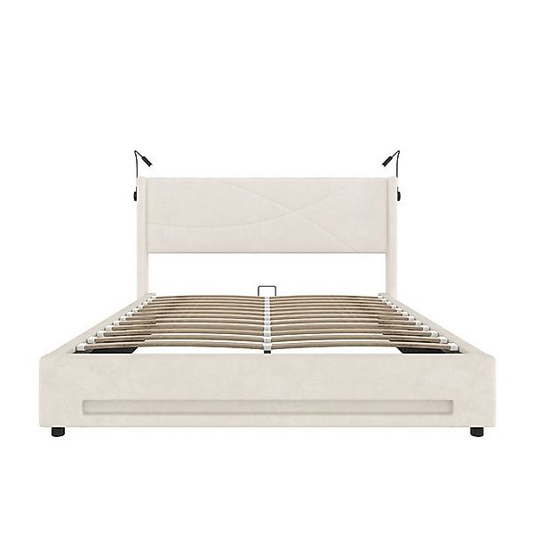 Gotagee Bettgestell Modernes Design Polsterbett 160x200cm Doppelbetten Schl günstig online kaufen
