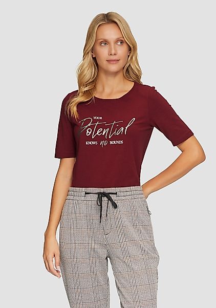 s.Oliver Kurzarmshirt T-Shirt T-Shirt mit Frontprint günstig online kaufen