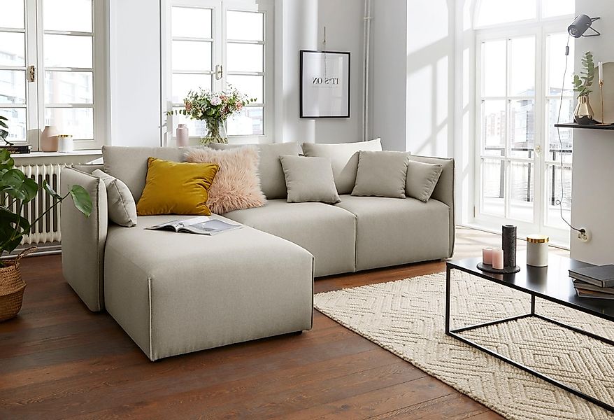 andas Ecksofa "Nöre", (3 Teile), zusammengesetzt aus Modulen, in vielen Bez günstig online kaufen