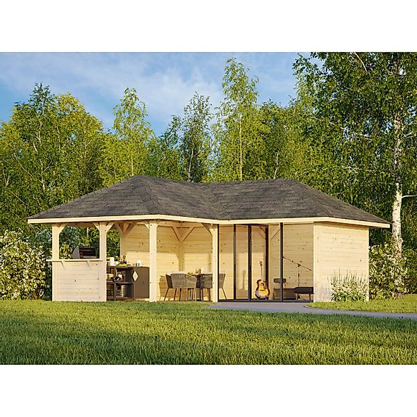 Palmako Pavillon Bianca Set 209 Slide 588 x 588 cm Lackiert Weiß FSC® günstig online kaufen