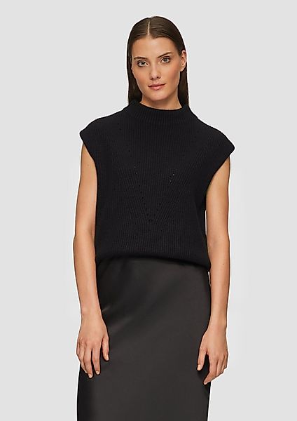 s.Oliver Kurzarmshirt Strickpullunder (1-tlg) günstig online kaufen