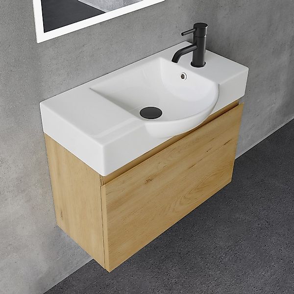 Alpenberger Badmöbel-Set Waschbecken mit Unterschrank 55 günstig online kaufen
