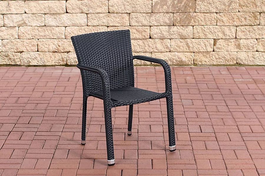 Polyrattan Stuhl Leonie Schwarz günstig online kaufen