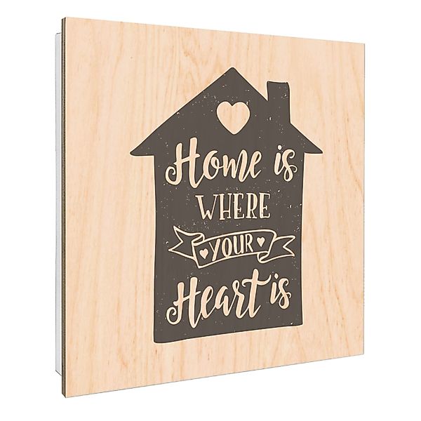 Banjado Großer Schlüsselbox Holz 30x30cm Weiß Scharnier Rechts 50 Haken Sch günstig online kaufen