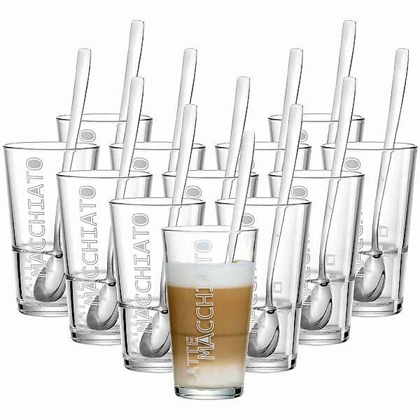 Ritzenhoff & Breker Latte-Macchiato-Glas "Latte Macchiato Gläser + Löffel L günstig online kaufen
